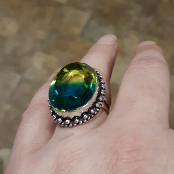 ***$15 Sale*** New Ametrine Silver Ring. - Picture 5 of 6